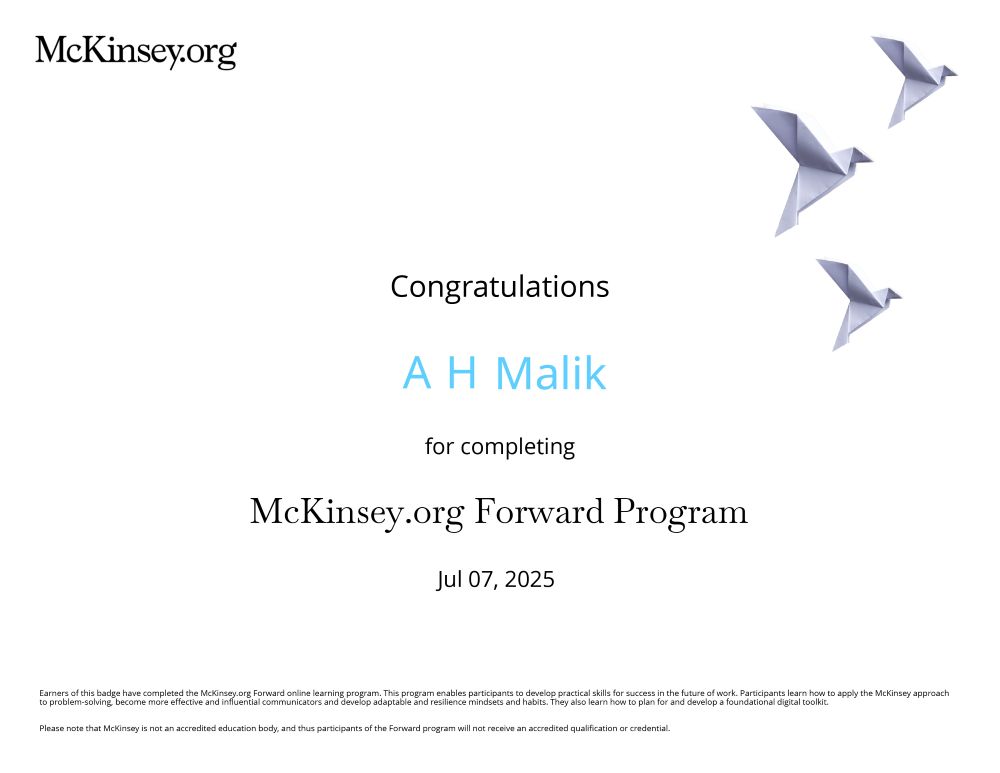 McKinsey Forward Program